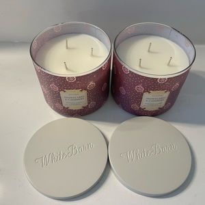 Bath and Body works Snowflakes & Cashmere Candles